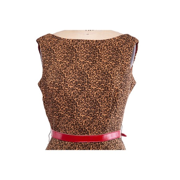 Bettie Page by Tatyana Leopard Pinup Wiggle Dress - Picture 3 of 11